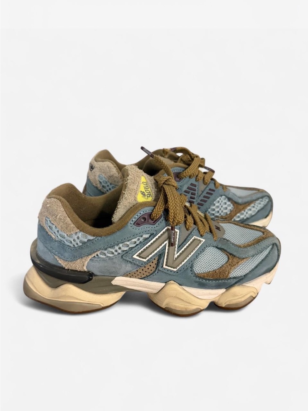 New Balance Kids Blue & Brown Mesh Suede Sneakers